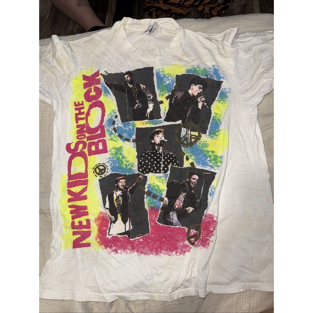 Hanes New Kids On The Block Vintage Shirt 1989 L 42-44